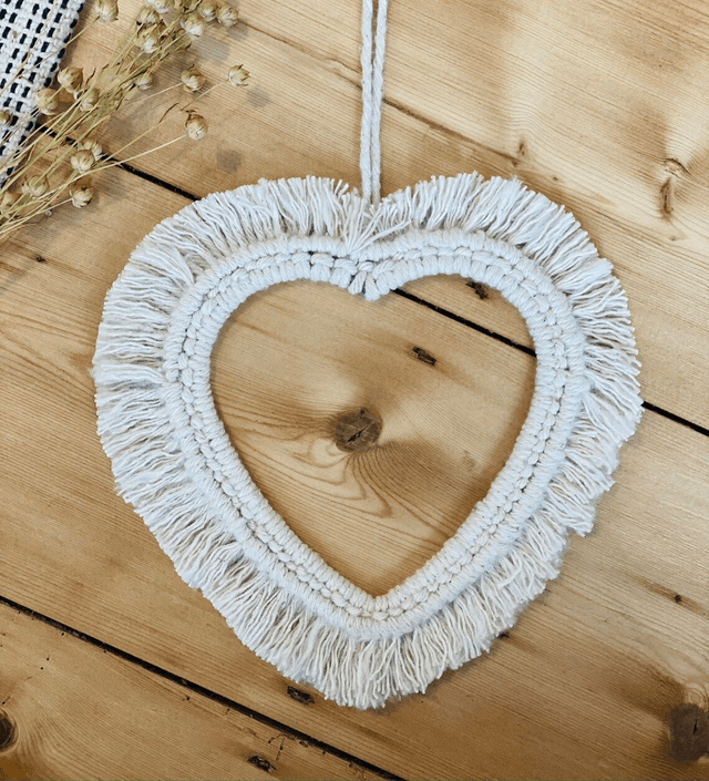 DIY Kit : grote hartvormige wandhanger 